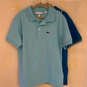 New without tags Lacoste kids polo shirts